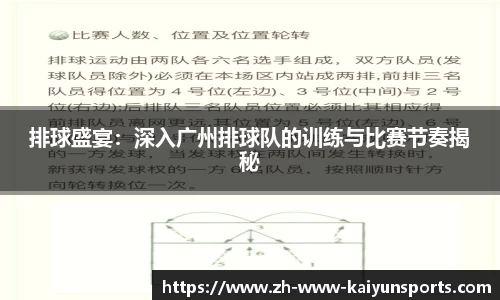 排球盛宴：深入广州排球队的训练与比赛节奏揭秘